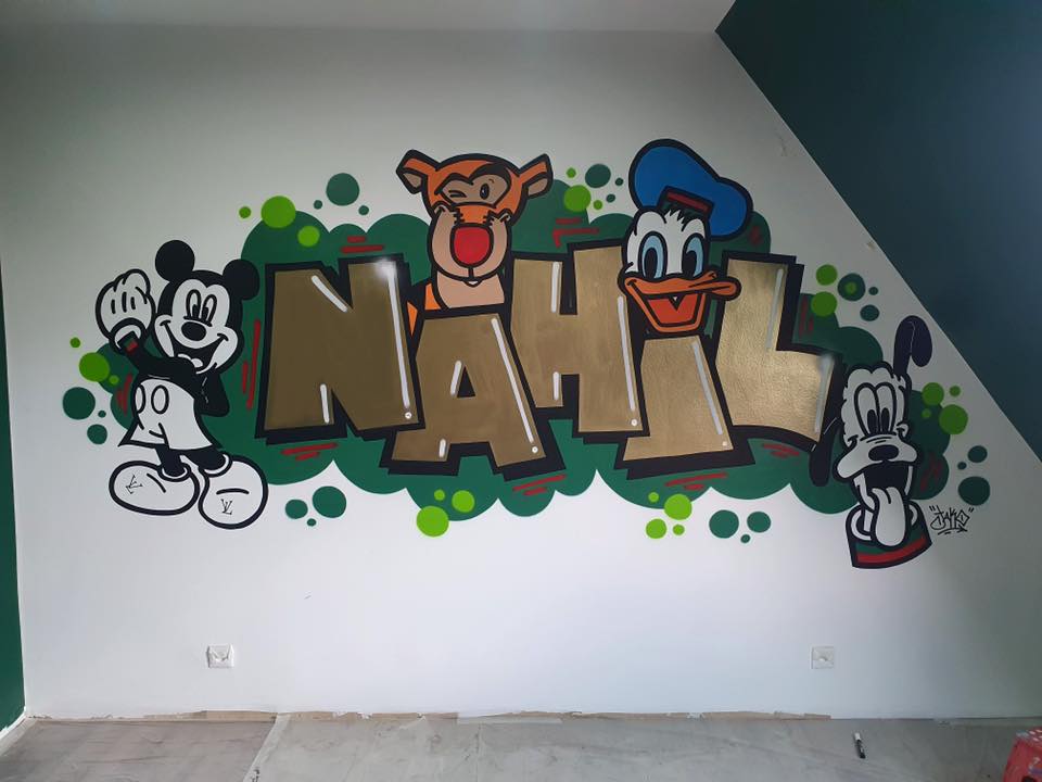Chambre graffiti : Nahil