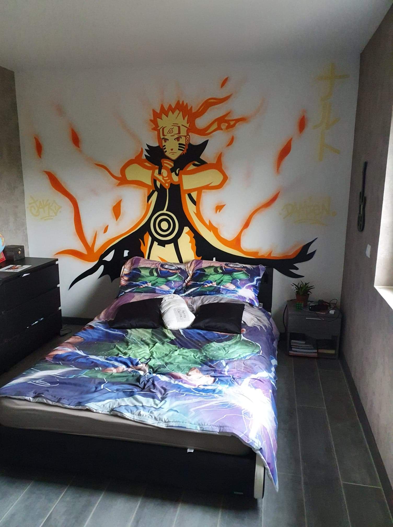 Chambre graffiti thème : Naruto