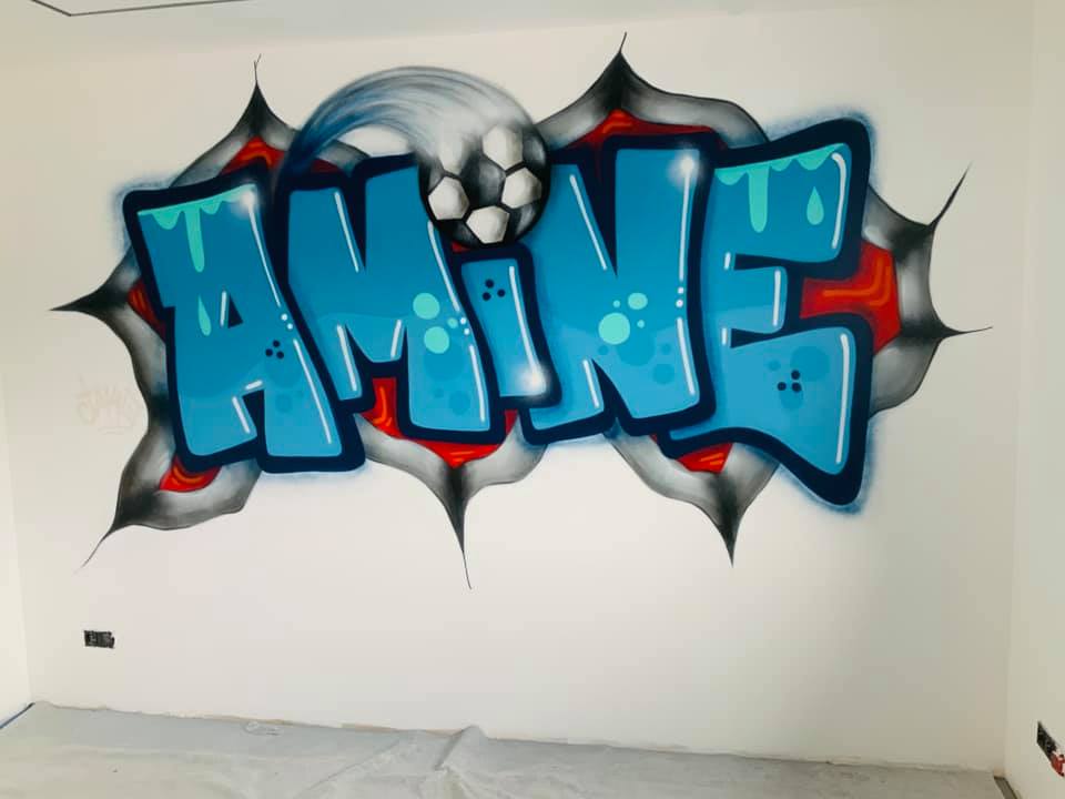 Chambre graffiti : Amine
