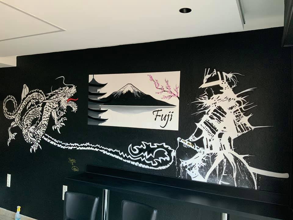 Fresque géante chez Fuji Sushi Bar !